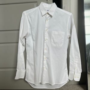 Gitman Brothers White Dress/Sport Shirt